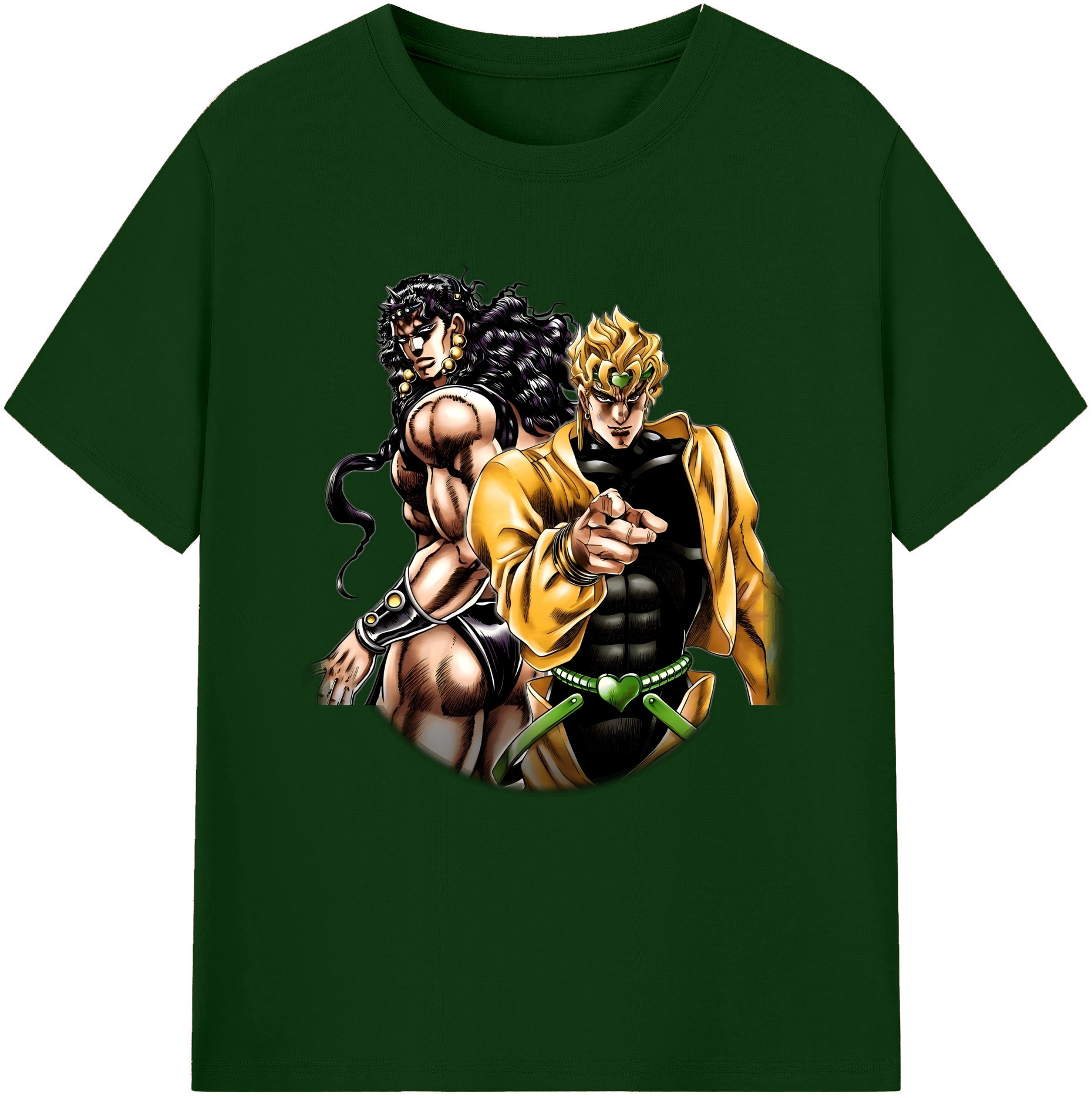 （画像用） ジョジョの奇妙な冒険 ディオ?ブランドー JoJo's Bizarre Adventure Dio Brando 綿100％半袖Tシャツ（フロントプリント）